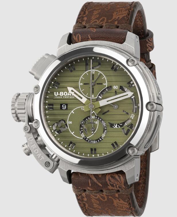 Replica U-BOAT Watch Chimera Chrono 46mm SS Green 9591 Men Replica U-BOAT Watch Chimera Chrono 46mm SS Green 9591 Men
